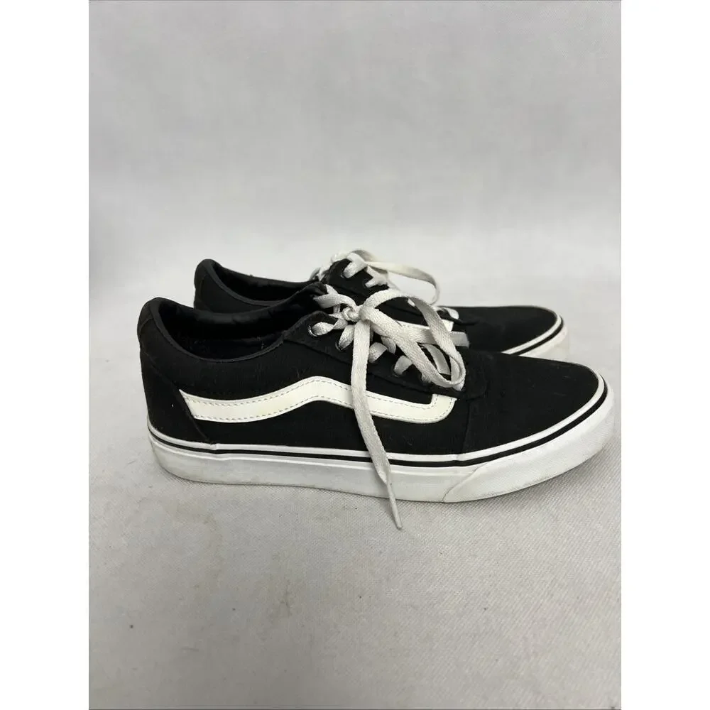 Vans Old Skool Canvas Black White Classic Women’s Casual Lifestyle Shoes Size 8